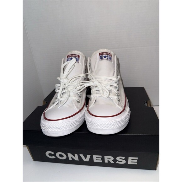 Converse Chuck Taylor Sz 9 All Star Madison Mid White Women's Lace up New - Picture 7 of 15